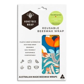Honeybee Wrap Medium Twin Pack