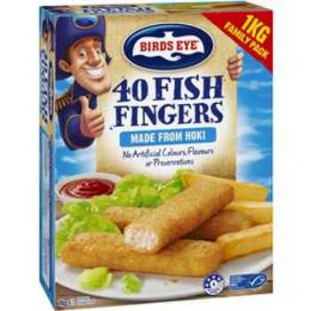 Birds Eye Fish Fingers 40pk 1kg