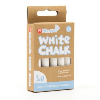Micador Jr White Chalk 10 pack