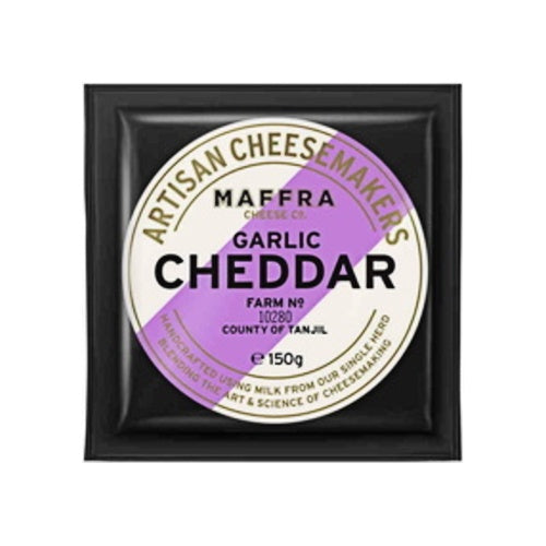 Maffra Artisan Cheese Cheddar Garlic 150g