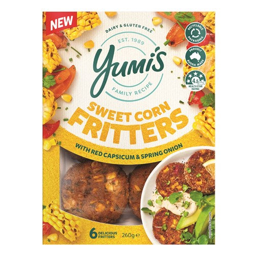 Yumi's Sweetcorn Fritters 260g