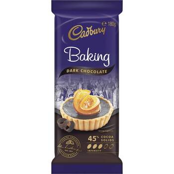 Cadbury Baking Chocolate Dark 70% Cocoa 180g
