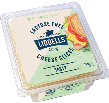 Liddells Lactose Free Tasty slices 250g