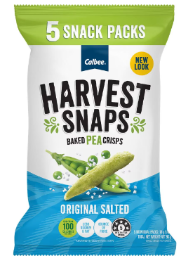 Calbee Harvest Snaps Original Salted 5pkt