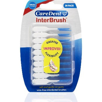 Caredent Interbrush Wire-free Interdental Brushes 30pk