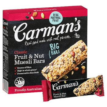 Carmans Classic Fruit Muesli Bars 5pkt