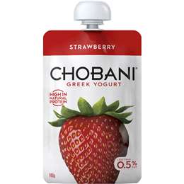 Chobani Greek Yoghurt Pouch Strawberry 140g
