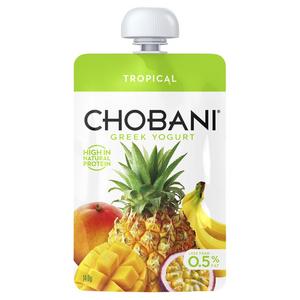 Chobani Greek Yoghurt Pouch Tropical 140g