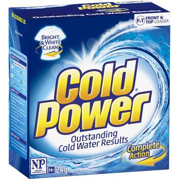 Cold Power Laundry Powder Bright & White Clean 2kg