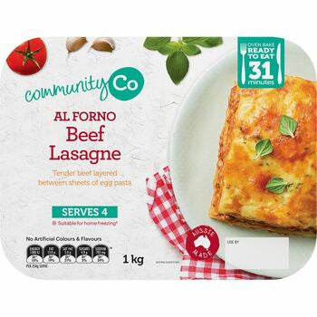 Community Co Al Forno Beef Lasagne 1kg