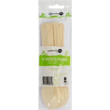 Community Co Wooden Teaspoon 12pk