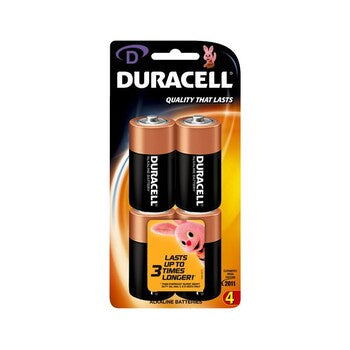 Duracell D PK4 Alkaline Batteries