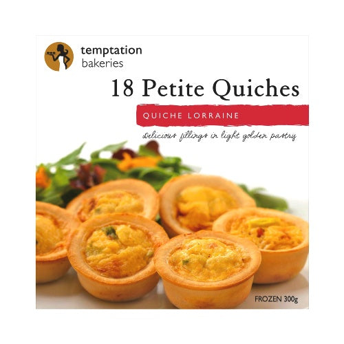 Temptations Petite Quiche Lorraine 300g 18pk