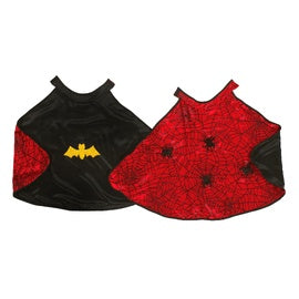 Reversible Spider & Bat Cape with Mask - Size 4-6
