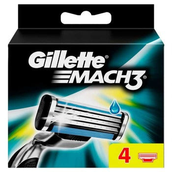 Gillette Mach 3 Razor Cartridges 4pk