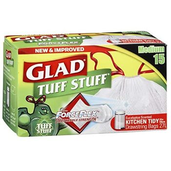 Glad Tuff Stuff Medium Bags 15pk