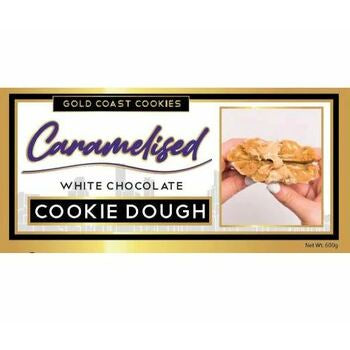 Gold Coast Caramilk Cookie Dough with Belgian White Chocolate Chunks 600g