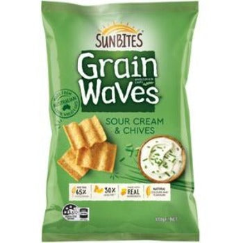 Grain Waves Sour Cream and Chives 170g