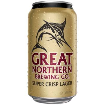 Great Northern Brewing Company Super Crisp Lager Can 375ml 4pk