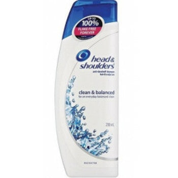 Head & Shoulders 250ml Anti-dandruff Shampoo + Conditioner 2 in 1 Clean & Balanced