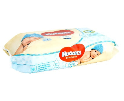 Huggies Baby Wipes Pure 56pk
