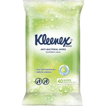 Kleenex Anti-Bacterial Wipes 40