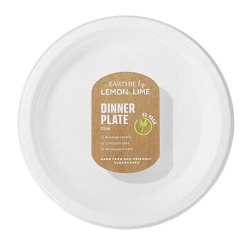 Lemon&Lime Disposable Dinner Plate 23cm 30 Pk