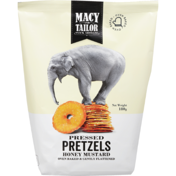 Macy & Tailor Pretzels Honey Mustard 180g