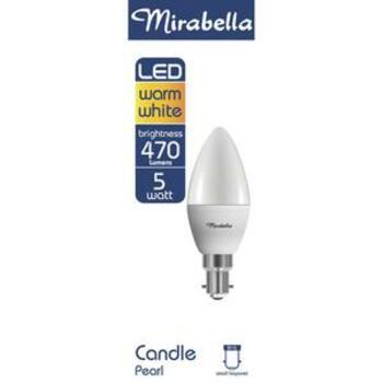 Mirabella Candle SBC Pearl Led 5w
