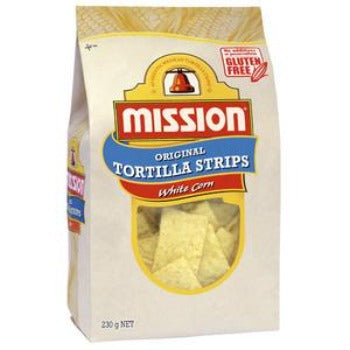 Mission Tortillas Strip White Corn Chips 230g