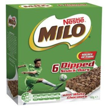 Milo Dipped Snack Bars With White Chocolate 6pack