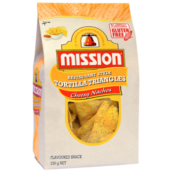 Mission Cheesy Nachos Corn Chips 230g