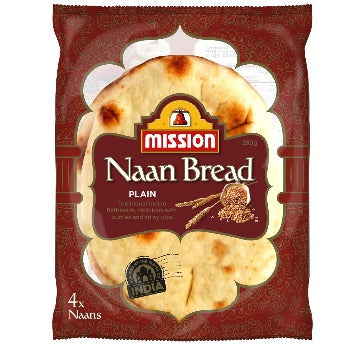 Mission Naan Bread Plain 4pk