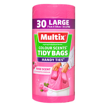 Multix Colour Scents Tidy Bags Rose Scent 30 Large