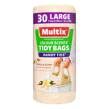 Multix Colour Scents Tidy Bags Vanilla Scent 30 Large