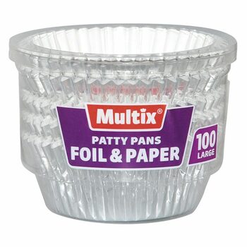 Multix Foil & Paper Patty Pans 100pk