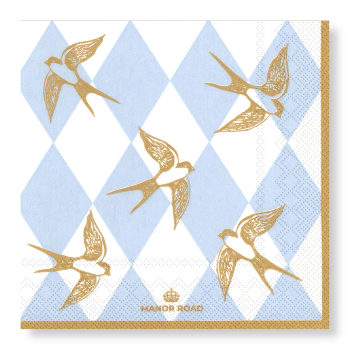 Flying Swallow Napkins - Cocktail
