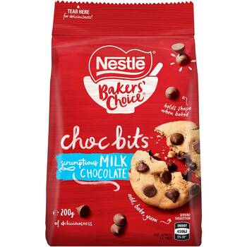 Nestle Milk Choc Bits 200g
