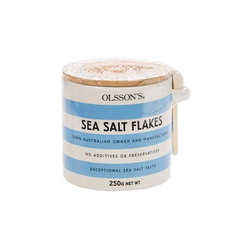 Olsson's Sea Salt Flakes Stoneware Jar 250g