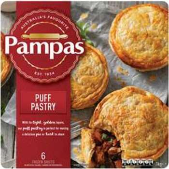 Pampas Puff Pastry 6 Sheets 1kg