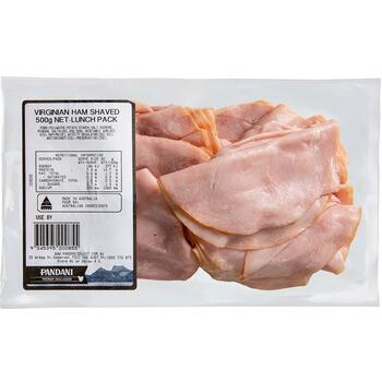 Pandani Virginian Ham Shaved 350g Pack