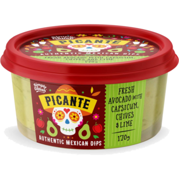 Picante Mexican Dip Fresh Avocado & Capsicum 170g