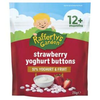 Rafferty's Garden 12mth+ Strawberry Yoghurt Buttons 28g