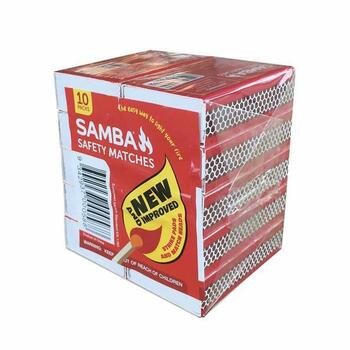 Samba Safety Matches 10 boxes