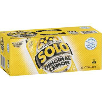 Schweppes Solo Cans 375ml x 10pk
