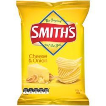 Smith's Crinkle Cut Potato Chips Cheese & Onion 170g