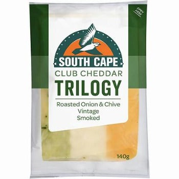 South Cape Trilogy Onion Chives & Smoked Cheddar Cheese 140g