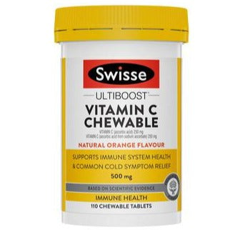 Swisse Vitamin C Chewable 500mg Tablets 110