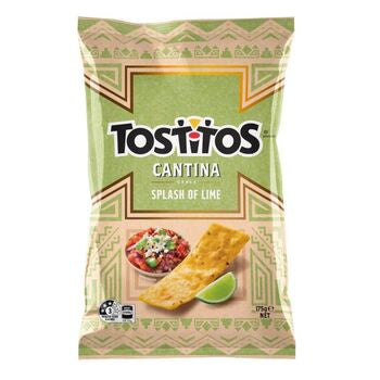Tostitos Splash Of Lime Tortilla Chips 175g