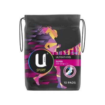 U By Kotex Ultra Thin Sport Super Wing 10pk
